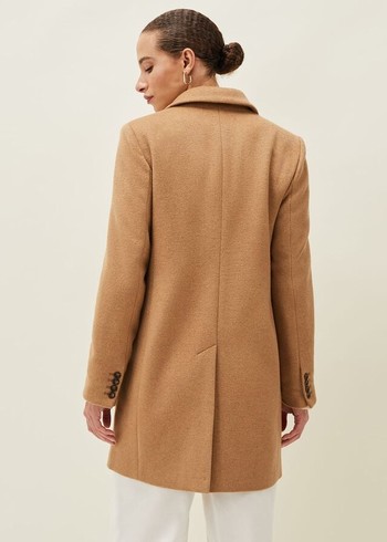 Phase Eight Lydia Wool Coats Brown Canada | NQBDMP-716